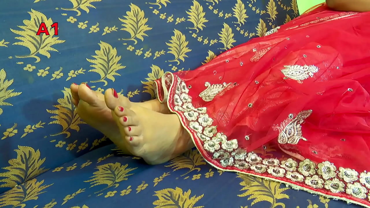 Füße Bewegen Sich Im Sari